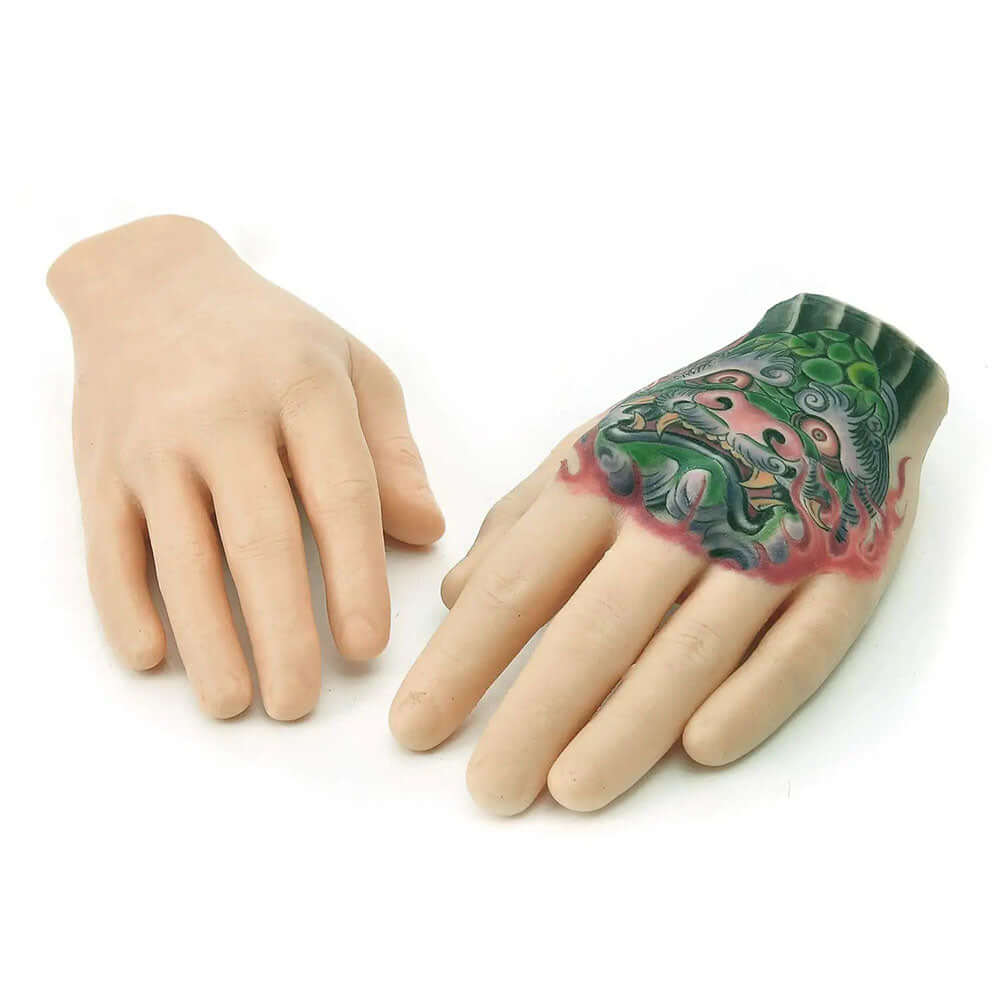 3D Premium Silicone Tattoo Practice Hand Fake Hand Skin for Tattoo Practice