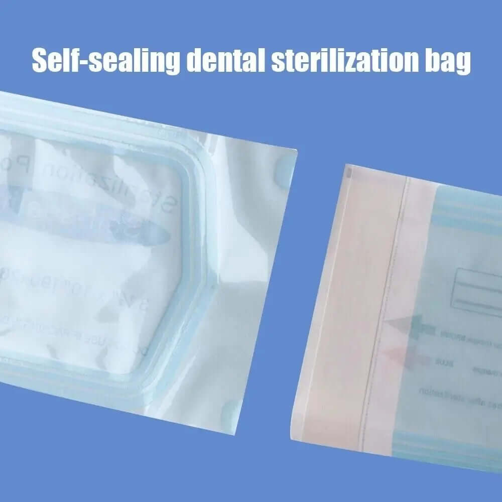 200pcs Self-sealing Sterilization Pouches 7 Sizes Self-adhesive Bags