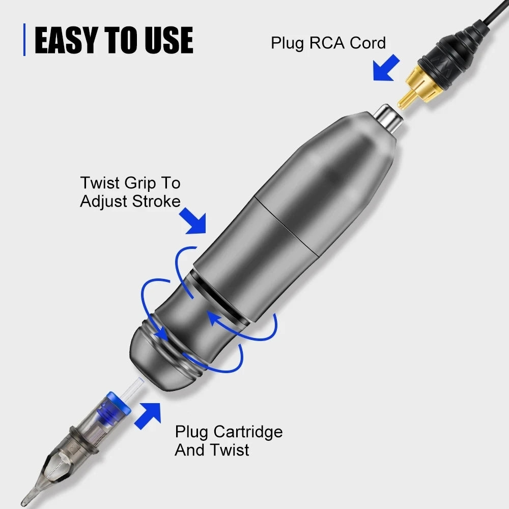 Professional Tattoo Machine Rotary Pen RCA Connector