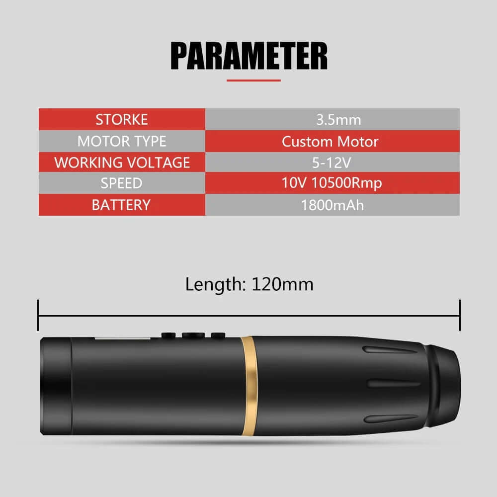 Wireless Tattoo Pen Machine Battery Cartridge Machine