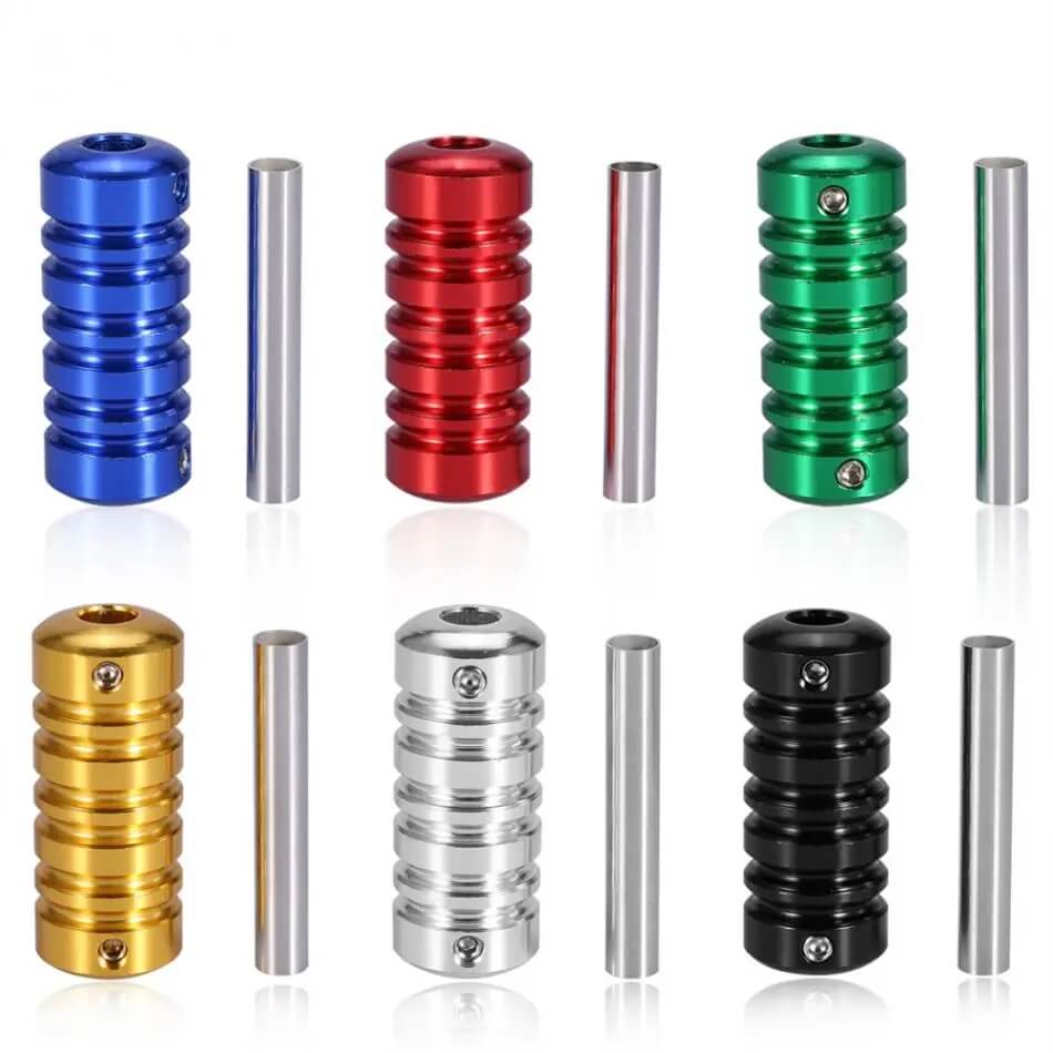 Tattoo Aluminum Alloy Machine Grips Tubes Stainless Steel Tips