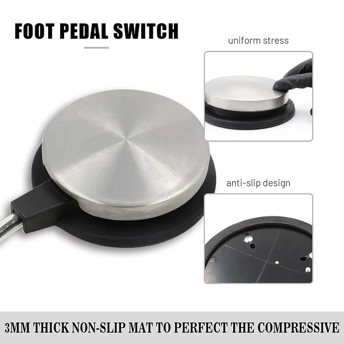Heavy Duty Stainless Steel Tattoo Foot Pedal Switch