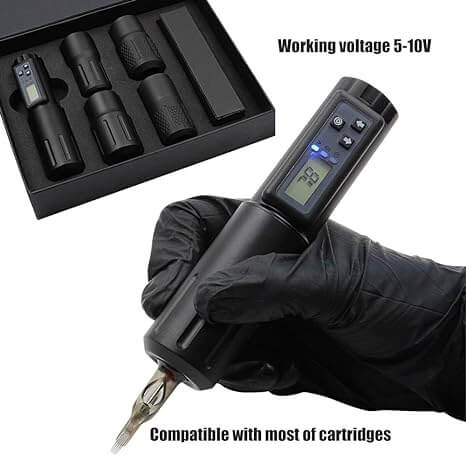 Professional Wireless Battery Pen Rotary Cartridge Tattoo Machine Pen