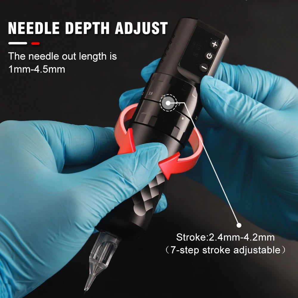Wireless Tattoo Machine Pen Kit Basic Bundle Needles(40PCS)
