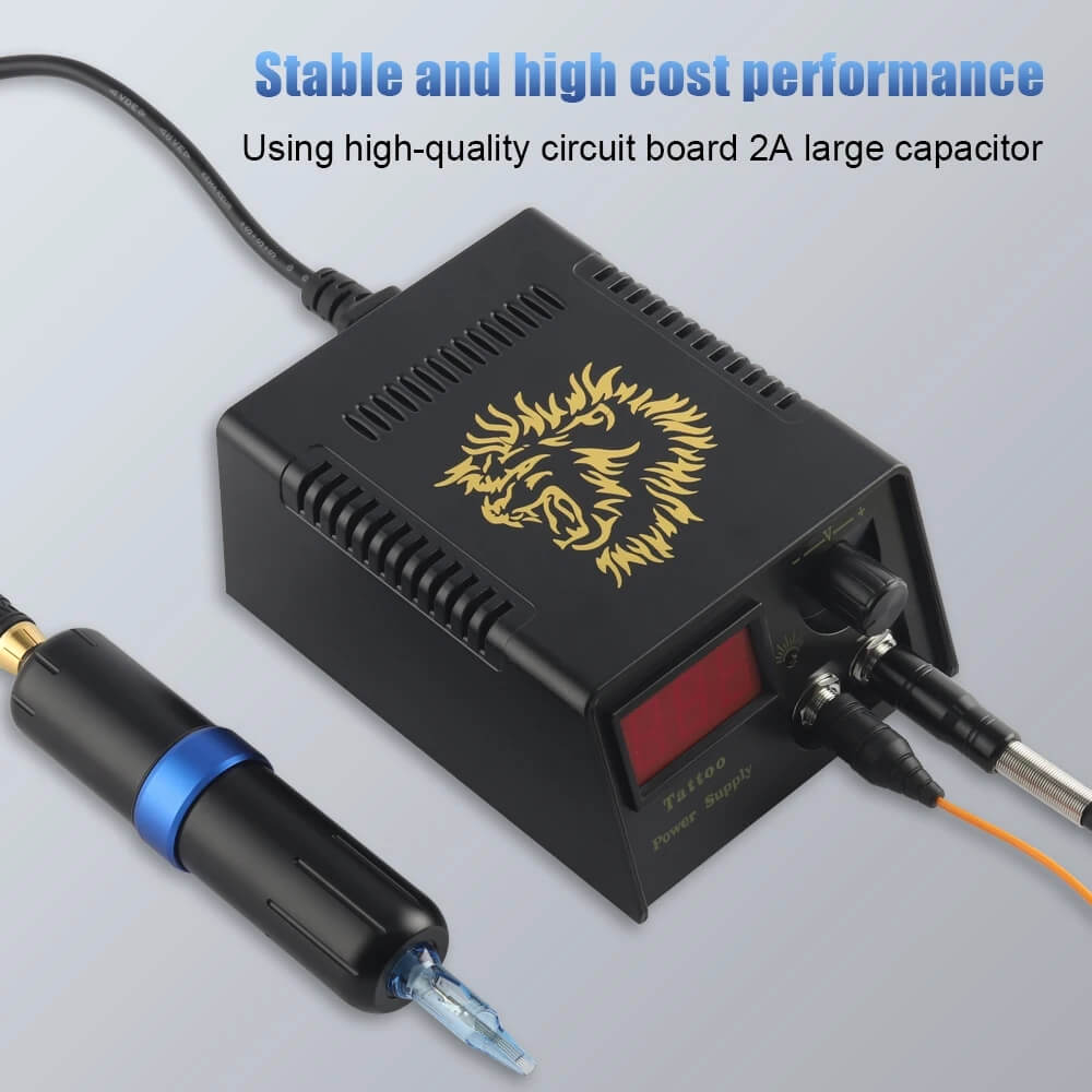 Digital LCD Tattoo Power Supply Durable Tattoo Power Source