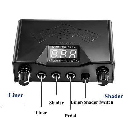 YUELONG Lcd Dual Tattoo Power Supply for Tattoo Liner & Shader