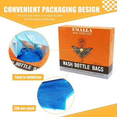 EMALLA Tattoo Wash Bottle Bags
