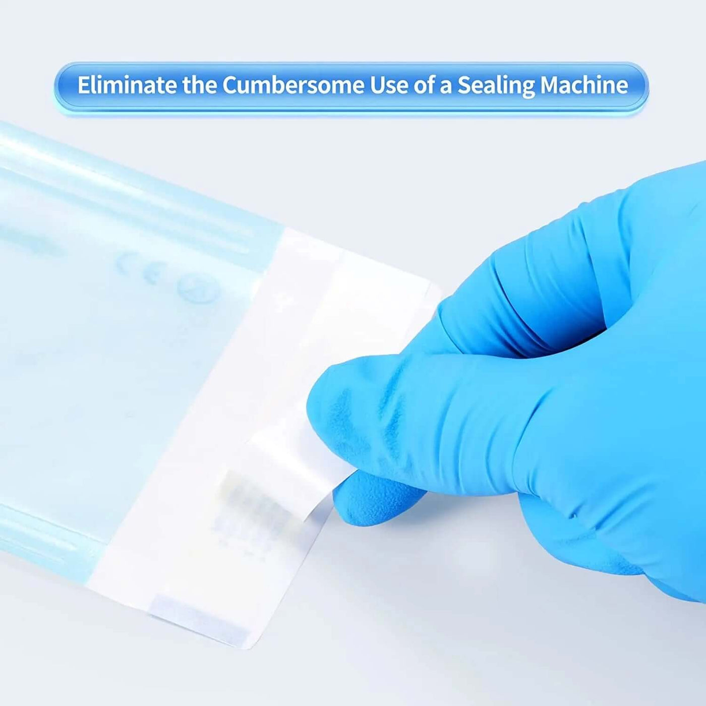 200pcs Self-sealing Sterilization Pouches 7 Sizes Self-adhesive Bags