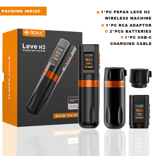 PEPAX LEVE H2 WIRELESS TATTOO PEN MACHINE(4.2MM)