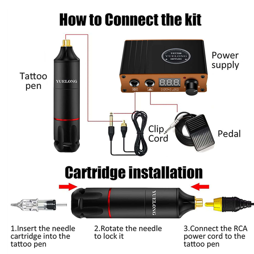 cartridge tattoo machine pen kit