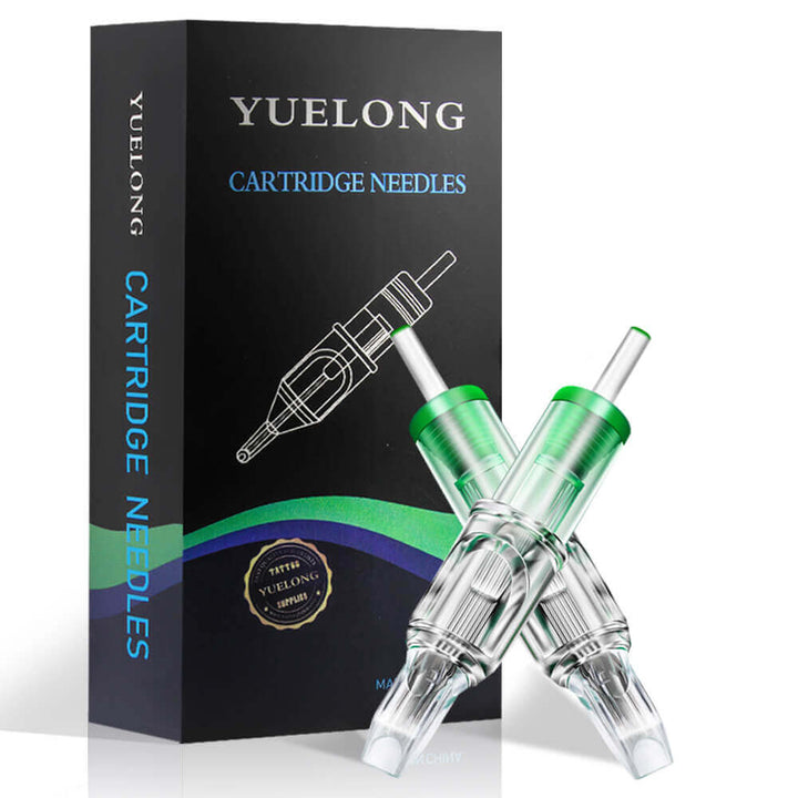 Tattoo Cartridge Needles- Yuelong 20PCS Disposable 0.35MM Magnum Tattoo Needle for Tattoo Supplies