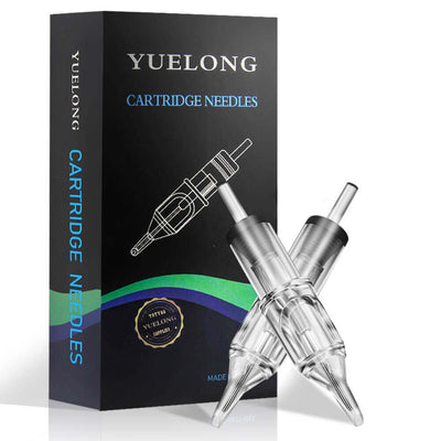Tattoo Cartridge Needles- Yuelong 20PCS Disposable Round Liner Tattoo Needles Cartridge for Tattoo Supply