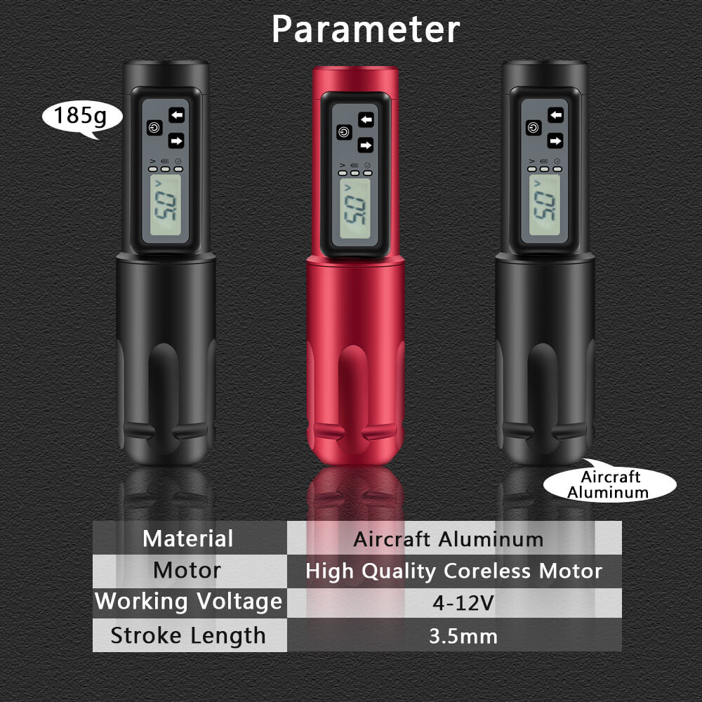 wireless tattoo cartridge machine pen